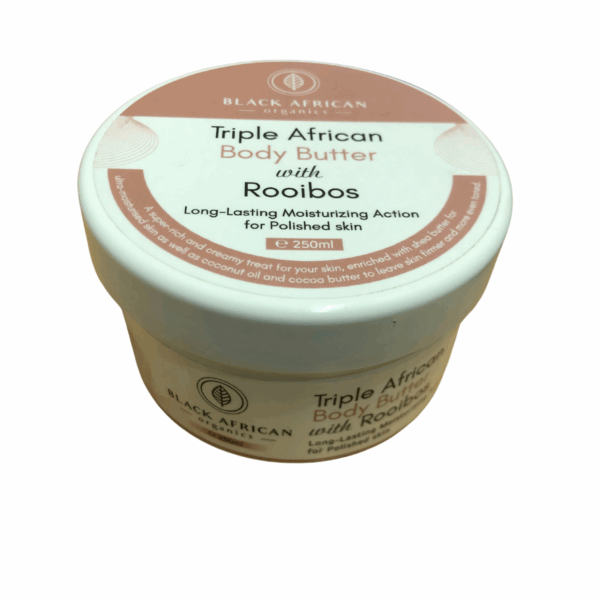 Black African Organics Triple African Body Buttter + Rooibos 250ml