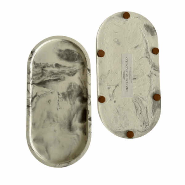 Okuhle By Bonolo Trinket Tray Marble Grey