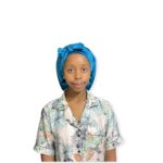 Dubis Duchees Satin Doek made of soft stretchy for Healthy Beautiful Hair  Blue