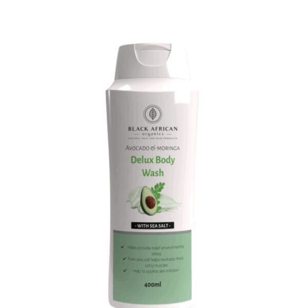 Black African Organics Avocado & Moringa Delux Body Wash 400ml