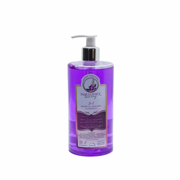 Indulgence Luxury 3 in 1 Wash: Shower gel, hand wash, bubble bath Mango & Passion Fruit 500ml