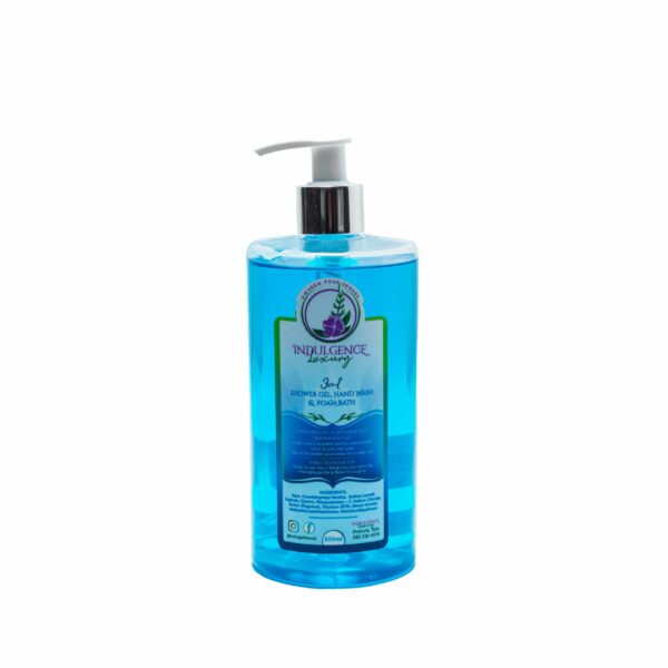 Indulgence Luxury 3 in 1 Wash: Shower gel, hand wash, bubble bath Ocean Breeze 500ml