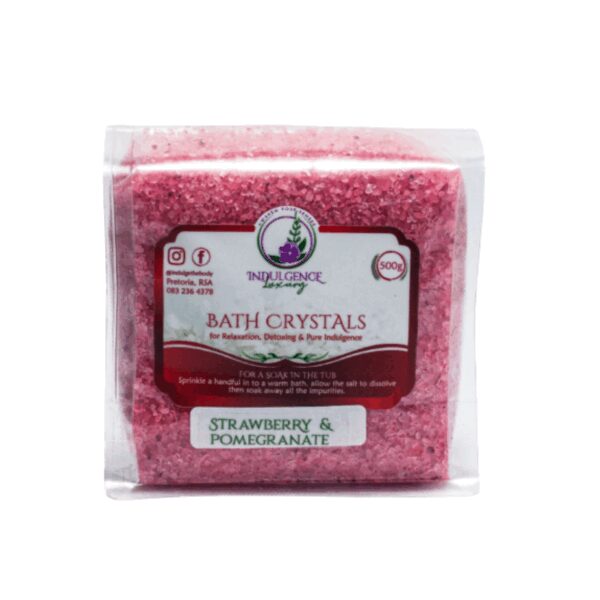 Indulgence Luxury Bath Crystal Strawberry & Pomegranate 500g